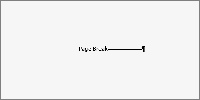 removing a page break word for mac